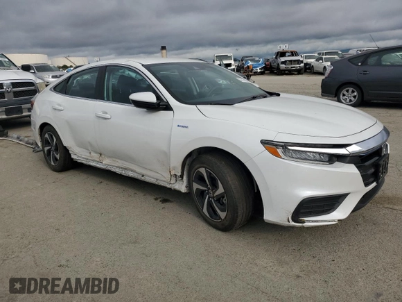 2021 Honda Insight EX with VIN 19XZE4F50ME002816, listed as a Copart auction lot 52119635 with 26,955 mi miles and Salvage Title. Bid and sale history available at carsss.com. Image 4.