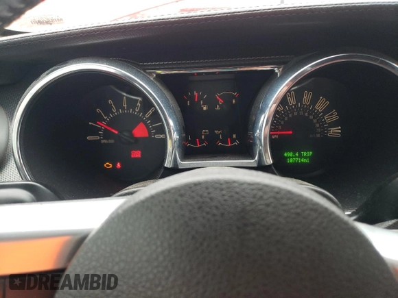 2008 Ford Mustang GT Deluxe with VIN 1ZVHT85H185131800, listed as a Copart auction lot 86317064 with 107,714 mi miles and Salvage Title. Bid and sale history available at DreamBid. Image 9.