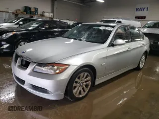 2007 BMW 3 Series 328i with VIN WBAVA33597KX71077, listed as a Copart auction lot 52431525 with 174,309 mi miles and Non Repairable. Bid and sale history available at carsss.com. Image 1.
