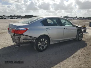 2014 Honda Accord LX with VIN 1HGCR2F31EA225238, listed as a Copart auction lot 45457105 with 58,097 mi miles and Salvage Title. Bid and sale history available at carsss.com. Image 3.
