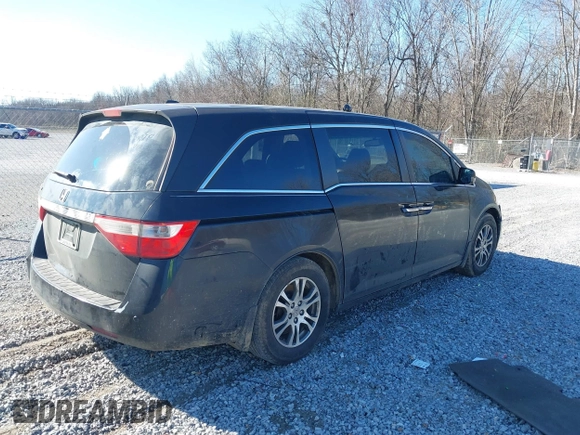 2012 Honda Odyssey EX-L with VIN 5FNRL5H69CB017227, listed as a IAAI auction lot 41345254 with 136,775 mi miles and . Bid and sale history available at carsss.com. Image 4.