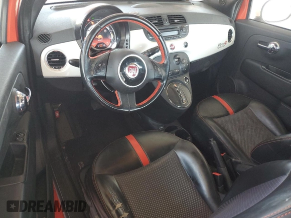 2013 FIAT 500e with VIN 3C3CFFGE7DT751092, listed as a Copart auction lot 54049135 with 66,997 mi miles and Clean Title. Bid and sale history available at carsss.com. Image 8.