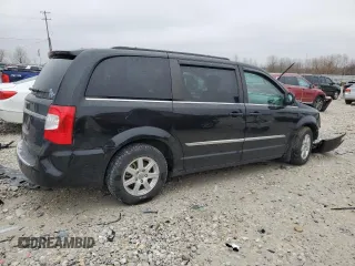 2012 Chrysler Town & Country Touring with VIN 2C4RC1BG0CR337132, listed as a Copart auction lot 51104985 with 162,682 mi miles and Clean Title. Bid and sale history available at carsss.com. Image 3.