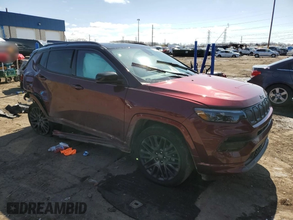 2022 Jeep Compass High Altitude with VIN 3C4NJDCB4NT170542, listed as a Copart auction lot 51275985 with 39,746 mi miles and Salvage Title. Bid and sale history available at DreamBid. Image 4.