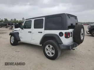 2020 Jeep Wrangler Unlimited Sport S with VIN 1C4HJXDG9LW311833, listed as a Copart auction lot 49344435 with 61,759 mi miles and Salvage title. Bid and sale history available at DreamBid. Image 2.