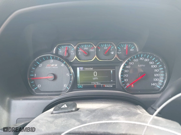 2015 Chevrolet Silverado 1500 LT with VIN 3GCUKREC9FG142970, listed as a IAAI auction lot 42064960 with 77,479 mi miles. Bid and sale history available at carsss.com. Image 7.
