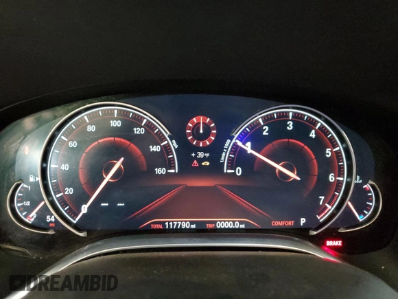 2017 BMW 7 Series 740i xDrive with VIN WBA7E4C53HGU99097, listed as a Copart auction lot 43945695 with 117,790 mi miles and Salvage Title. Bid and sale history available at carsss.com. Image 9.