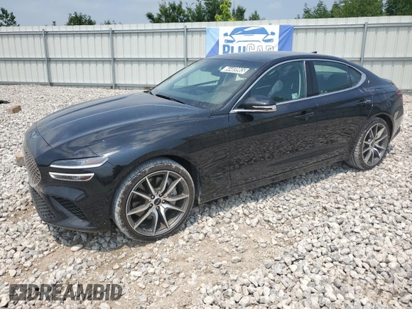 2025 Genesis G70 2.5T with VIN KMTG34SC3SU150511, listed as a Copart auction lot 64469965 with 15,861 mi miles and Clean title. Bid and sale history available at DreamBid. Image 1.