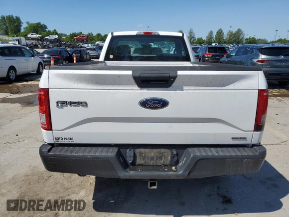 2016 Ford F-150 XL with VIN 1FTMF1C84GKD38765, listed as a Copart auction lot 57071445 with 142,677 mi miles and Salvage title. Bid and sale history available at DreamBid. Image 6.