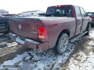 2018 Ram 1500 Express with VIN 1C6RR7FT1JS135489, listed as a IAAI auction lot 41612141 with 35,792 mi miles. Bid and sale history available at carsss.com. Image 4.