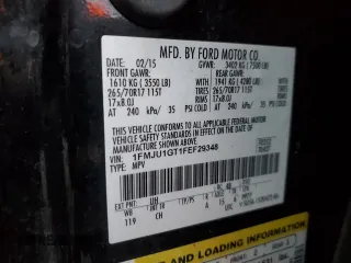 2015 Ford Expedition XL with VIN 1FMJU1GT1FEF29348, listed as a Copart auction lot 83088074 with 183,690 mi miles and Salvage title. Bid and sale history available at DreamBid. Image 13.