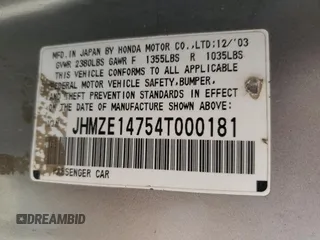 2004 Honda Insight z VIN JHMZE14754T000181, wystawiony jako Copart lot #47235695 z przebiegiem 109 712 mil mil oraz Czysty tytuł • Clean title. Historia ofert i sprzedaży dostępna na DreamBid. Obrazek 12.
