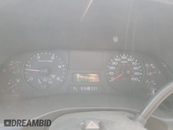 2006 Ford F-250 XL with VIN 1FTSW21P56EC28375, listed as a Copart auction lot 59995265 with 203,104 mi miles and Salvage title. Bid and sale history available at DreamBid. Image 9.