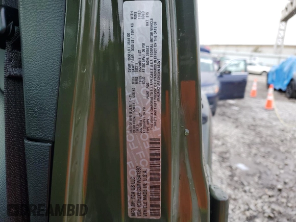 2021 Jeep Wrangler Unlimited Sahara High Altitude z VIN 1C4HJXEG3MW541397, wystawiony jako Copart lot #80727144 z przebiegiem 54 451 mil mil oraz Szkoda całkowita • Salvage title. Historia ofert i sprzedaży dostępna na DreamBid. Obrazek 12.