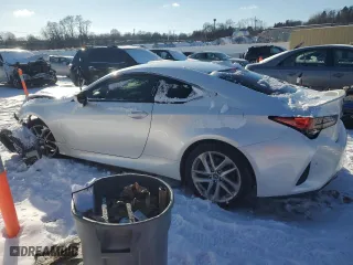 2019 Lexus RC with VIN JTHHA5BC3K5009445, listed as a Copart auction lot 41396445 with 56,707 mi miles and Salvage Title. Bid and sale history available at carsss.com. Image 2.