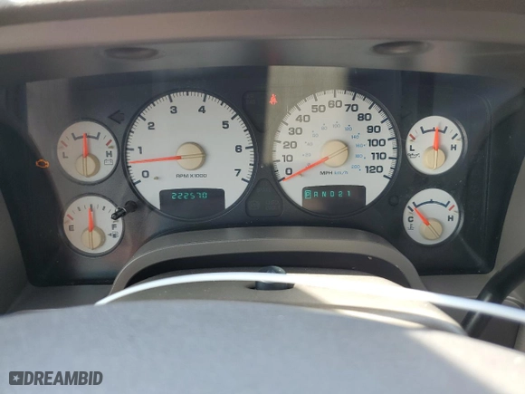 2004 Dodge Ram 1500 SLT with VIN 1D7HA18N44S516545, listed as a Copart auction lot 49550665 with 222,570 mi miles and Salvage Title. Bid and sale history available at carsss.com. Image 9.