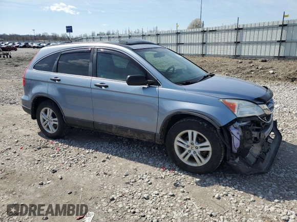 2010 Honda CR-V EX with VIN 5J6RE4H51AL006156, listed as a Copart auction lot 50499315 with 150,871 mi miles and Salvage Title. Bid and sale history available at carsss.com. Image 4.