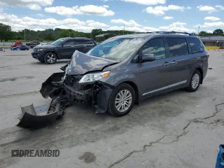 2017 Toyota Sienna XLE Auto Access Seat with VIN 5TDYZ3DC9HS826952, listed as a Copart auction lot 58381555 with 104,841 mi miles and Salvage title. Bid and sale history available at DreamBid. Image 1.