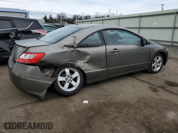 2008 Honda Civic Cpe EX-L with VIN 2HGFG12938H542810, listed as a Copart auction lot 47211024 with Not Provided miles and Salvage Title. Bid and sale history available at carsss.com. Image 3.