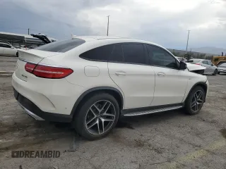 2017 Mercedes-Benz GLE 43 AMG with VIN 4JGED6EB8HA084593, listed as a Copart auction lot 58988935 with 51,531 mi miles and Salvage title. Bid and sale history available at DreamBid. Image 3.