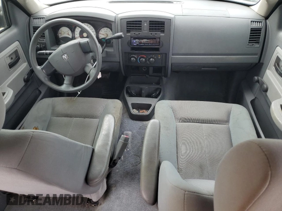 2005 Dodge Dakota ST with VIN 1D7HE28K65S250141, listed as a Copart auction lot 86490584 with 217,766 mi miles and Salvage Title. Bid and sale history available at DreamBid. Image 8.
