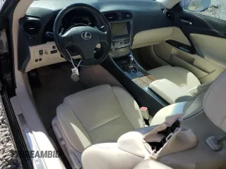 2010 Lexus IS 250 C with VIN JTHFF2C20A2510581, listed as a Copart auction lot 57653575 with 117,665 mi miles and Salvage title. Bid and sale history available at DreamBid. Image 8.