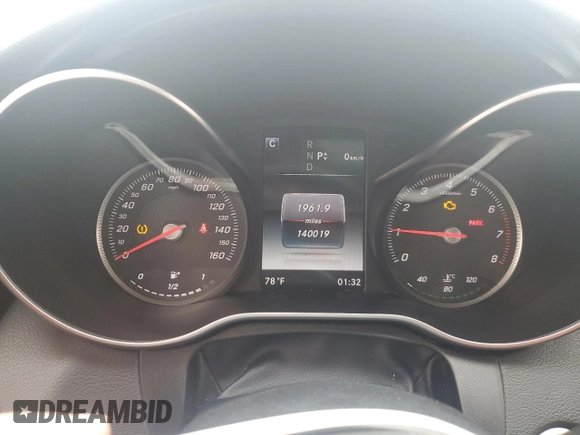 2016 Mercedes-Benz C 300 Luxury with VIN 55SWF4KBXGU100888, listed as a Copart auction lot 54771145 with 140,019 mi miles and Clean Title. Bid and sale history available at DreamBid. Image 9.