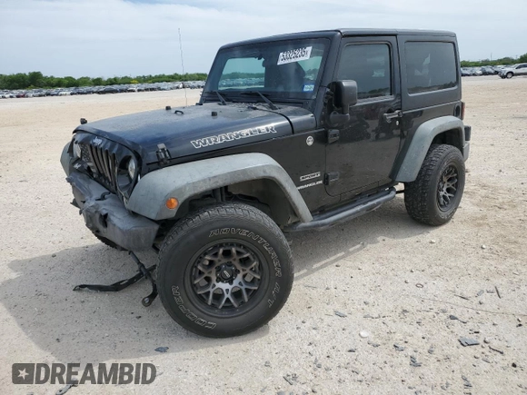 2015 Jeep Wrangler Sport with VIN 1C4AJWAG3FL723090, listed as a Copart auction lot 53325235 with 96,306 mi miles and Salvage title. Bid and sale history available at DreamBid. Image 1.