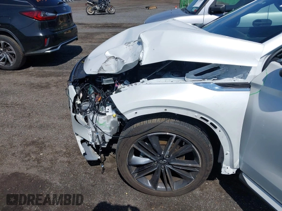 2024 Infiniti QX55 Luxe with VIN 3PCAJ5JRXRF102366, listed as a IAAI auction lot 41923411 with 12,232 mi miles and . Bid and sale history available at DreamBid. Image 17.