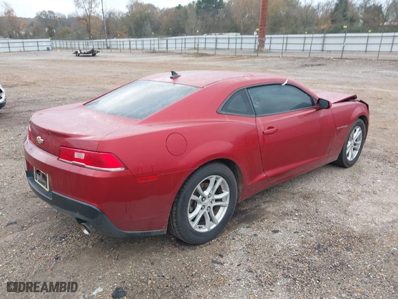 2015 Chevrolet Camaro LS with VIN 2G1FB1E35F9144762, listed as a IAAI auction lot 41111707 with 188834 miles. Bid and sale history available at carsss.com. Image 4.