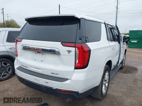 2022 GMC Yukon SLT with VIN 1GKS1BKD9NR314142, listed as a IAAI auction lot 41117401 with 53,111 mi miles. Bid and sale history available at carsss.com. Image 4.