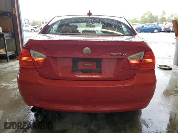 2006 BMW 3 Series 325i with VIN WBAVB13576KX40555, listed as a Copart auction lot 51932175 with 164,502 mi miles and Salvage Title. Bid and sale history available at carsss.com. Image 6.