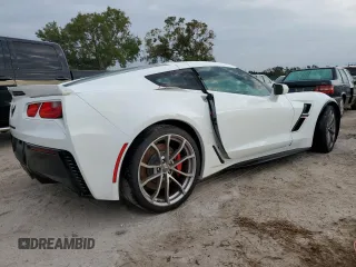 2019 Chevrolet Corvette Grand Sport 2LT with VIN 1G1YY2D73K5110974, listed as a Copart auction lot 75684654 with 6,552 mi miles and Non Repairable. Bid and sale history available at carsss.com. Image 3.