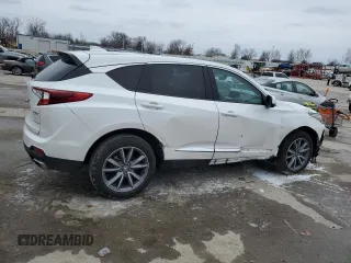2022 Acura RDX w/Technology Package with VIN 5J8TC2H53NL017284, listed as a Copart auction lot 45630815 with 0 mi miles and Salvage Title. Bid and sale history available at carsss.com. Image 3.