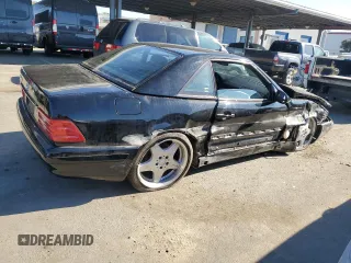 1999 Mercedes-Benz SL-Class with VIN WDBFA68F0XF187331, listed as a Copart auction lot 42855015 with 0 mi miles and Salvage Title. Bid and sale history available at carsss.com. Image 3.