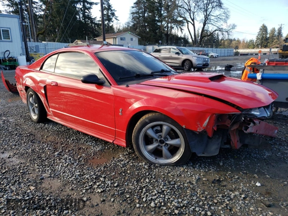 2002 Ford Mustang GT Deluxe with VIN 1FAFP42X22F103532, listed as a Copart auction lot 46759175 with 192,220 mi miles and Salvage Title. Bid and sale history available at carsss.com. Image 4.