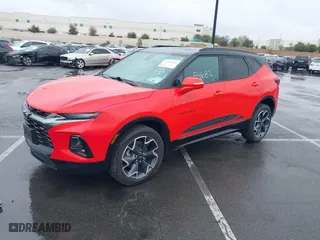 2022 Chevrolet Blazer RS with VIN 3GNKBERS5NS186565, listed as a IAAI auction lot 41454682 with 45,235 mi miles. Bid and sale history available at carsss.com. Image 2.