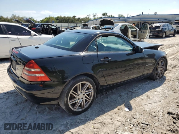 2002 Mercedes-Benz SLK-Class 2.3L Kompressor with VIN WDBKK49F02F269048, listed as a Copart auction lot 74830014 with 192,603 mi miles and Salvage Title. Bid and sale history available at carsss.com. Image 4.
