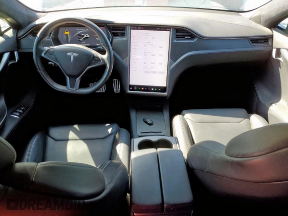 2019 Tesla Model S 100D with VIN 5YJSA1E46KF331936, listed as a Copart auction lot 49639135 with 20,499 mi miles and Salvage title. Bid and sale history available at DreamBid. Image 8.