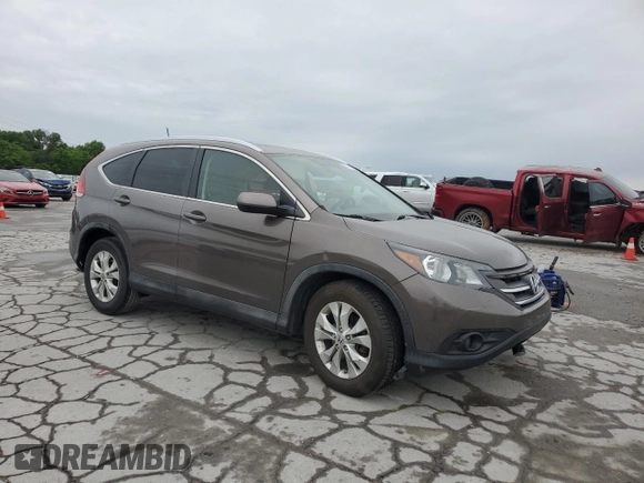 2012 Honda CR-V EX-L with VIN 5J6RM4H78CL051182, listed as a Copart auction lot 56138355 with 126,129 mi miles and Salvage title. Bid and sale history available at DreamBid. Image 4.