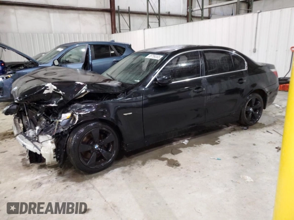2007 BMW 5 Series 530i with VIN WBANE73517CM49989, listed as a Copart auction lot 88789365 with Not Provided miles and Non Repairable. Bid and sale history available at DreamBid. Image 1.