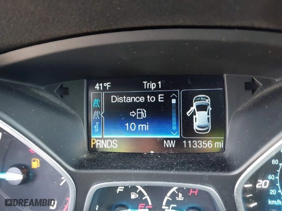2014 Ford Escape Titanium with VIN 1FMCU9J91EUD33225, listed as a IAAI auction lot 41880834 with 113,356 mi miles. Bid and sale history available at carsss.com. Image 16.