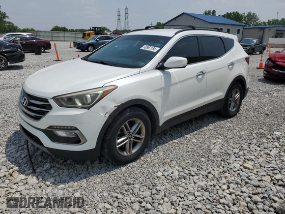 2017 Hyundai Santa Fe 2.4L with VIN 5XYZUDLB2HG428965, listed as a Copart auction lot 60867185 with 124,285 mi miles and Clean title. Bid and sale history available at DreamBid. Image 1.