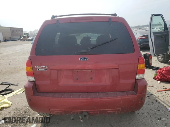 2005 Ford Escape Limited with VIN 1FMCU04145KA37838, listed as a Copart auction lot 52081585 with Not provided miles and Salvage title. Bid and sale history available at DreamBid. Image 6.