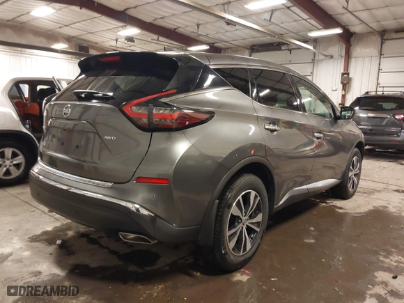 2022 Nissan Murano S with VIN 5N1AZ2AS0NC115947, listed as a IAAI auction lot 41589658 with 33,362 mi miles. Bid and sale history available at carsss.com. Image 4.