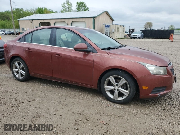 2012 Chevrolet Cruze 2LT with VIN 1G1PG5SC5C7347147, listed as a Copart auction lot 55466955 with 154,974 mi miles and Clean Title. Bid and sale history available at DreamBid. Image 4.