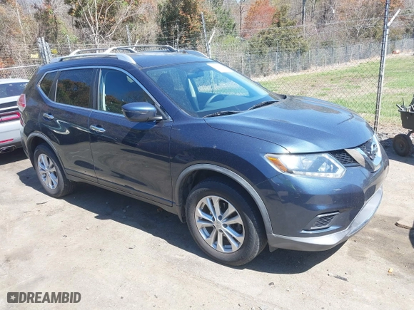 2016 Nissan Rogue S with VIN KNMAT2MVXGP695361, listed as a IAAI auction lot 41896209 with 100,551 mi miles. Bid and sale history available at carsss.com. Image 1.