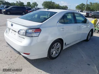 2011 Lexus HS 250h with VIN JTHBB1BA2B2045655, listed as a IAAI auction lot 42021780 with 279,594 mi miles. Bid and sale history available at carsss.com. Image 4.