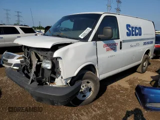 2016 Chevrolet Express Cargo with VIN 1GCWGAFF1G1235079, listed as a Copart auction lot 62375005 with 115,783 mi miles and Salvage title. Bid and sale history available at DreamBid. Image 1.