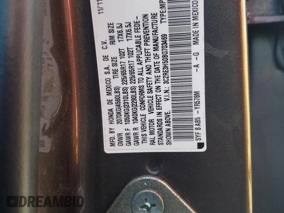 2011 Honda CR-V EX with VIN 3CZRE3H50BG703469, listed as a Copart auction lot 49991475 with 145,938 mi miles and Non Repairable. Bid and sale history available at DreamBid. Image 15.